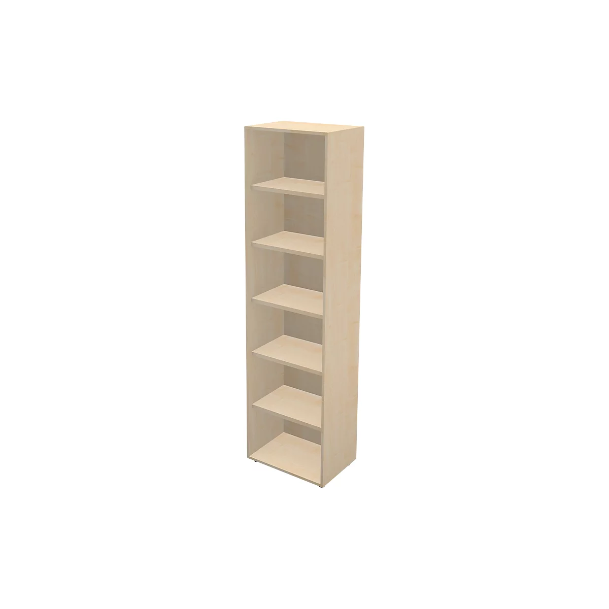 Schäfer Shop Genius Regal TETRIS WALL, 6 Ordnerhöhen, B 600 x T 420 x H 2250 mm, Ahorn-Dekor