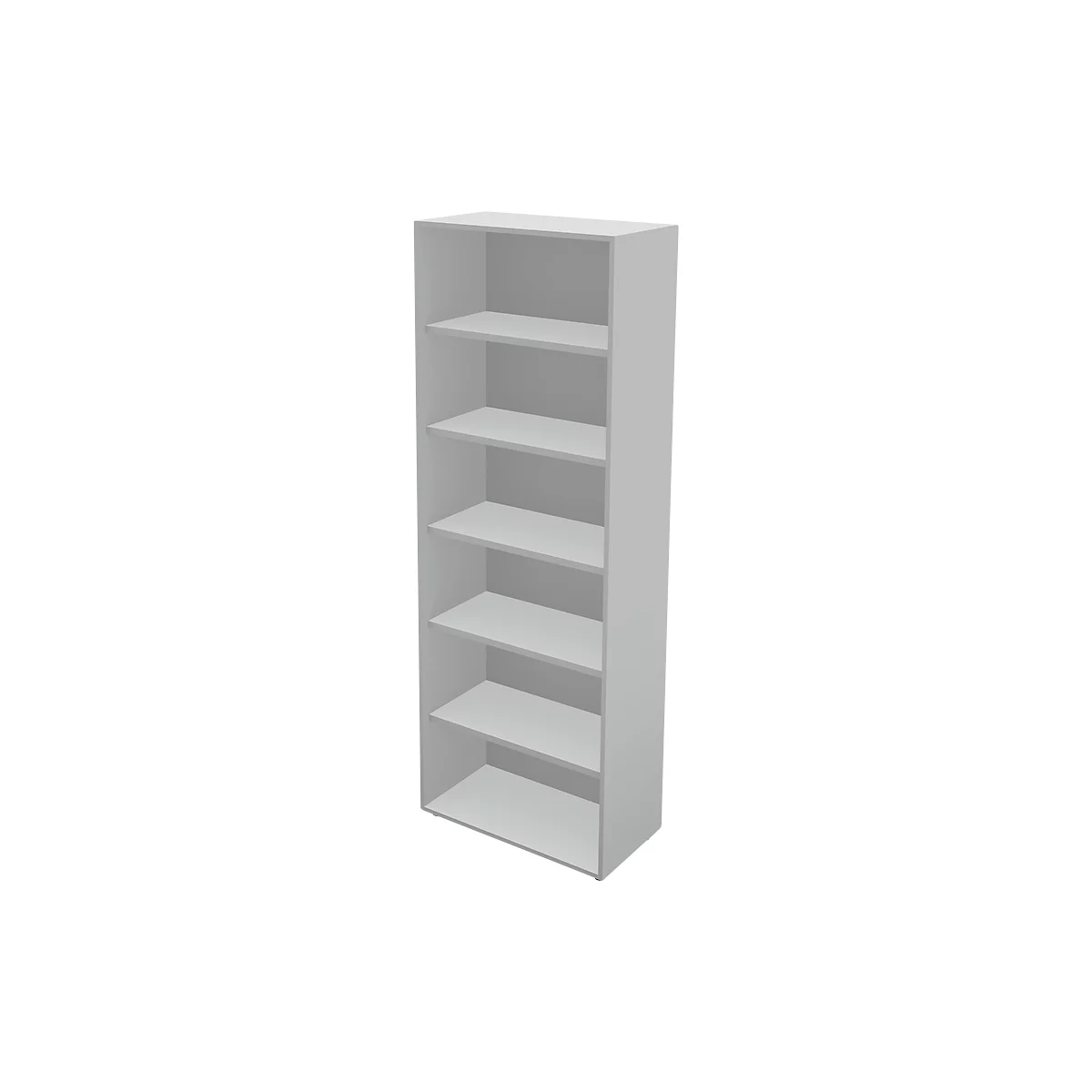 Schäfer Shop Genius Regal TETRIS WALL, 6 Ordnerhöhen, B 800 x T 420 x H 2250 mm, lichtgrau