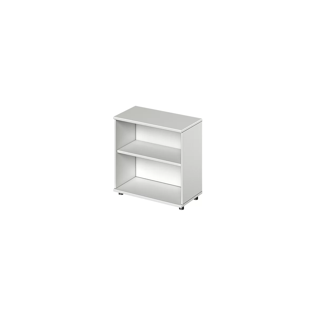 Schäfer Shop Genius Regal TETRIS WOOD, 2 OH, Höhe inkl. Gleiter, B 800 mm, lichtgrau