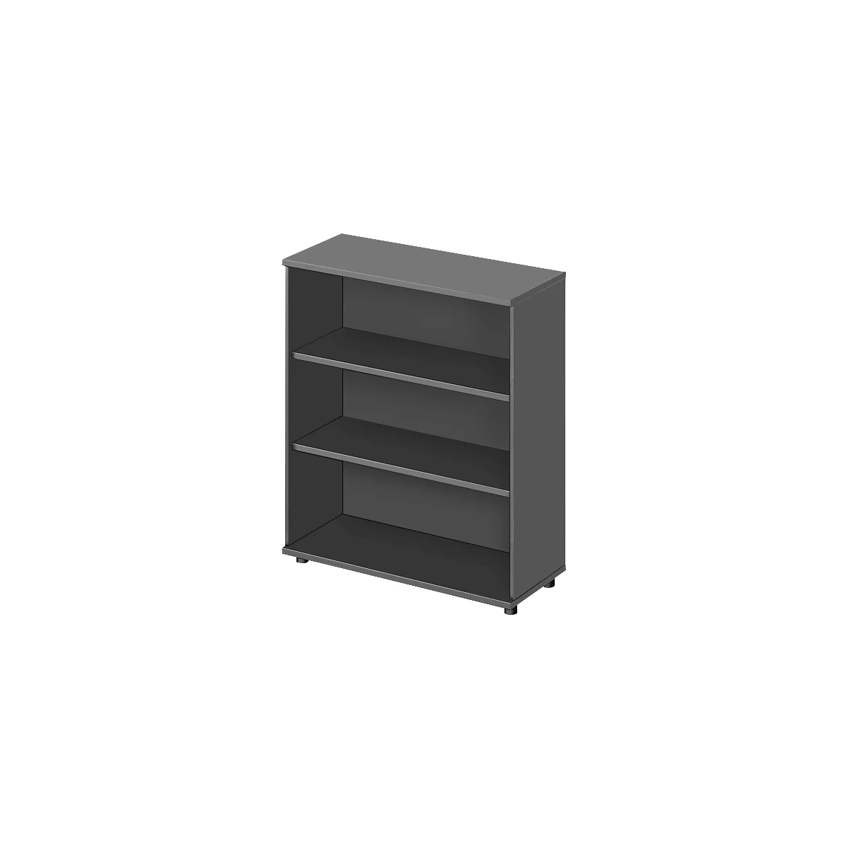 Schäfer Shop Genius Regal TETRIS WOOD, 3 OH, Höhe inkl. Gleiter, B 1000 mm, graphit