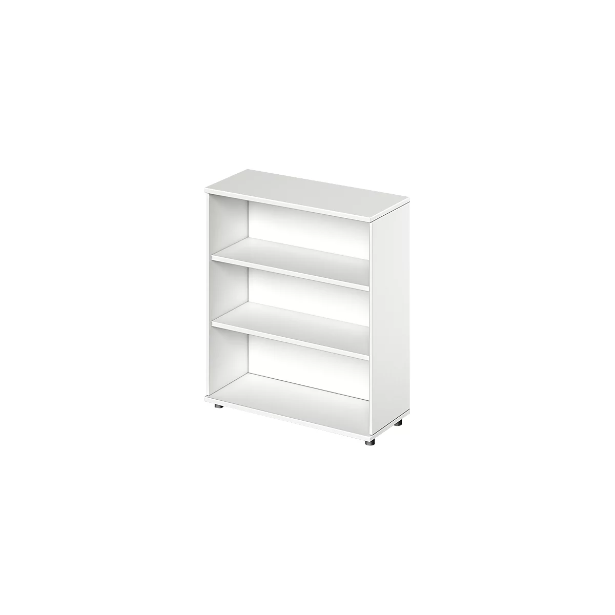 Schäfer Shop Genius Regal TETRIS WOOD, 3 OH, Höhe inkl. Gleiter, B 1000 mm, weiß