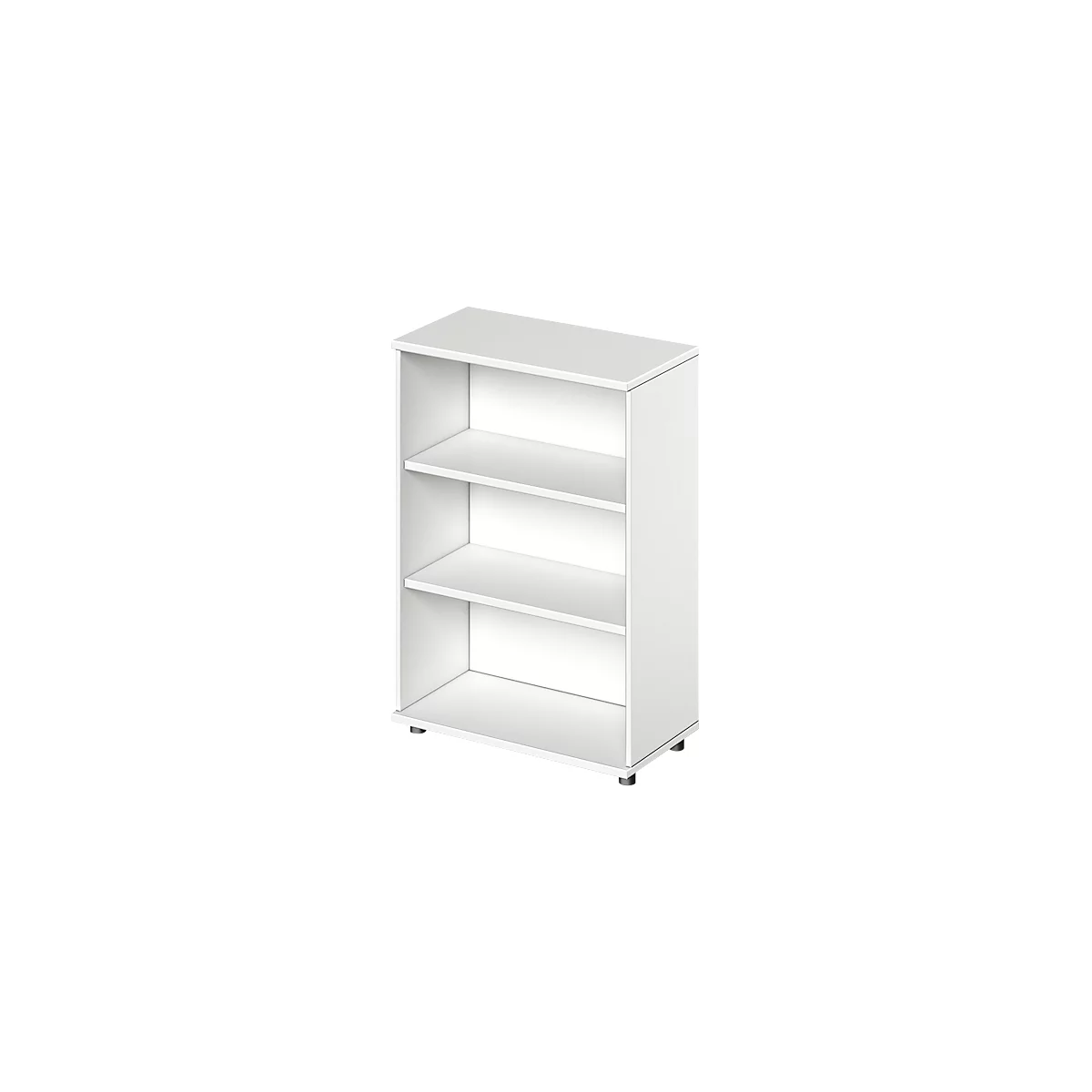 Schäfer Shop Genius Regal TETRIS WOOD, 3 OH, Höhe inkl. Gleiter, B 800 mm, weiß