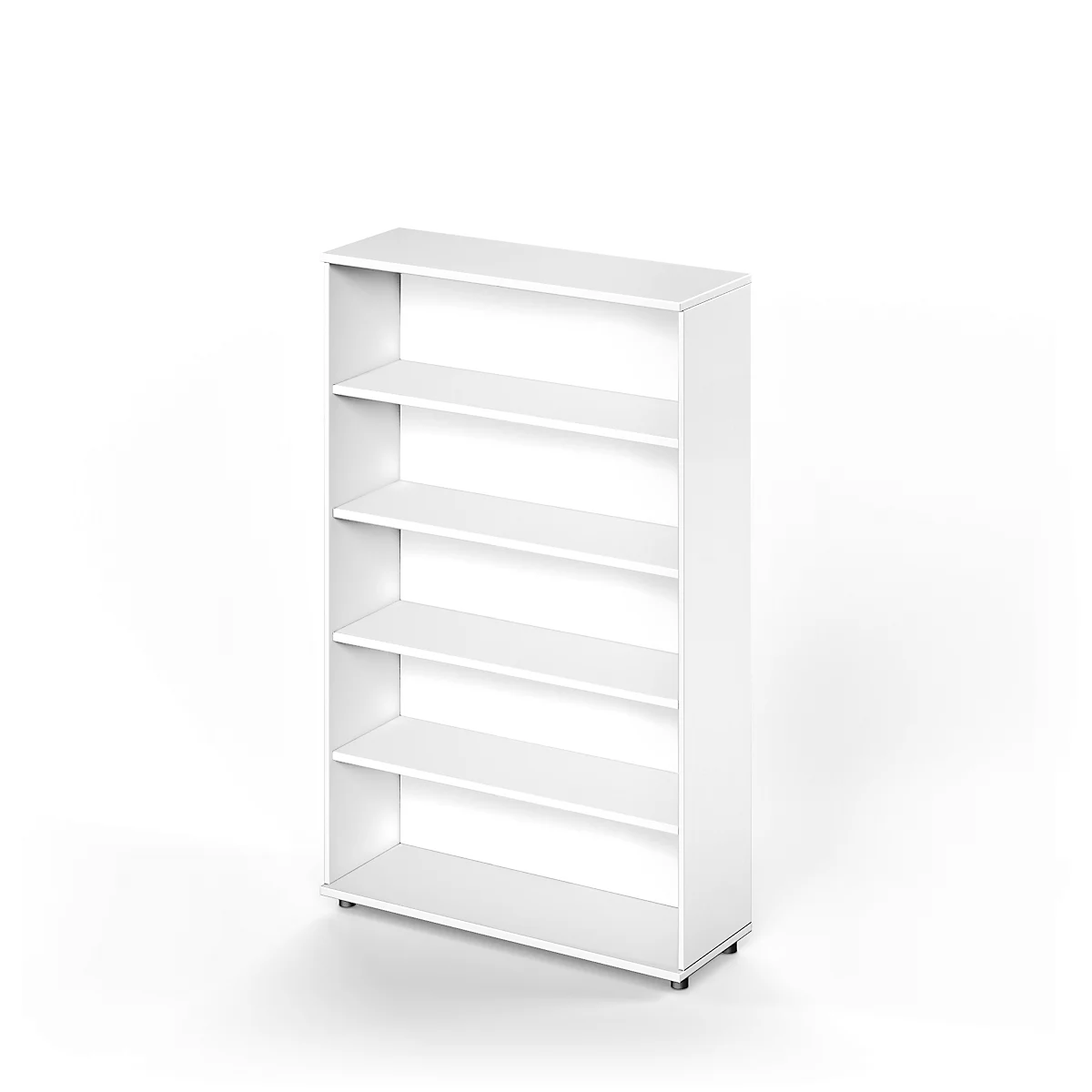 Schäfer Shop Genius Regal TETRIS WOOD, 5 OH, Höhe inkl. Gleiter, B 1000 mm, weiß 