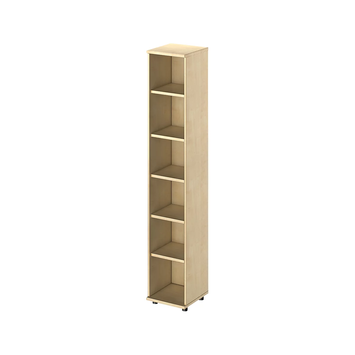 Schäfer Shop Genius Regal TETRIS WOOD, 6 OH, Höhe inkl. Gleiter, B 400 mm, Ahorn-Dekor