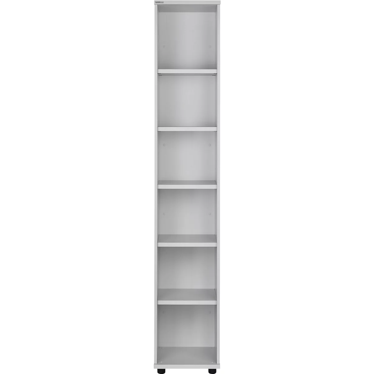 Schäfer Shop Genius Regal TETRIS WOOD, 6 OH, Höhe inkl. Gleiter, B 400 mm, lichtgrau