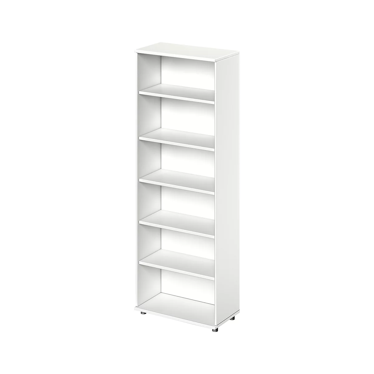 Schäfer Shop Genius Regal TETRIS WOOD, 6 OH, Höhe inkl. Gleiter, B 800 mm, weiß