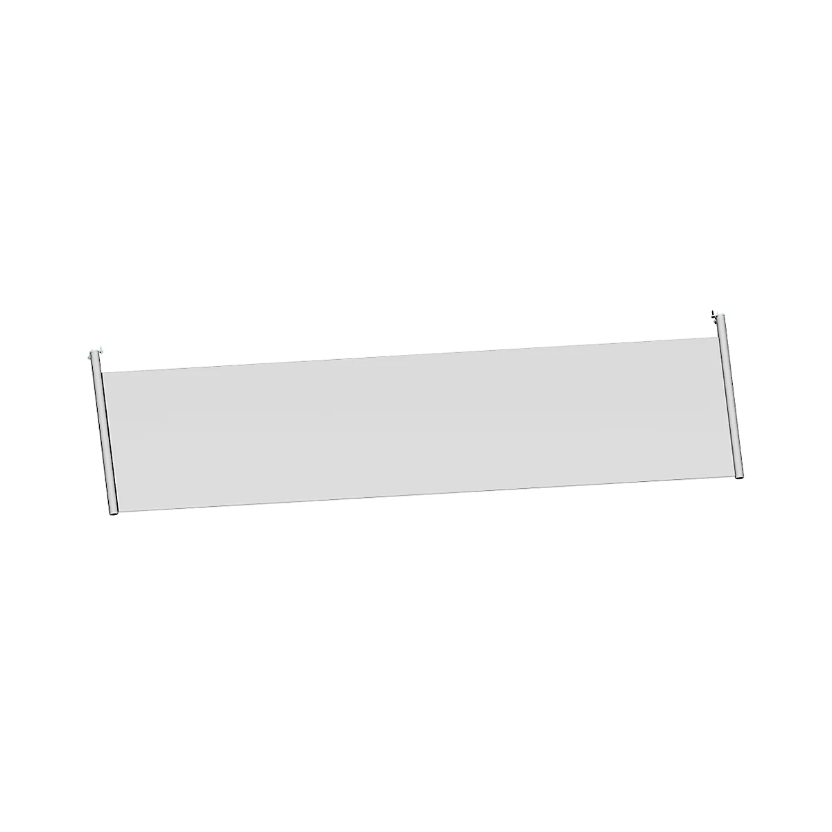 Schäfer Shop Genius Rückseitenblende, für Schreibtisch 135 Grad, H 466 mm, weißaluminium 