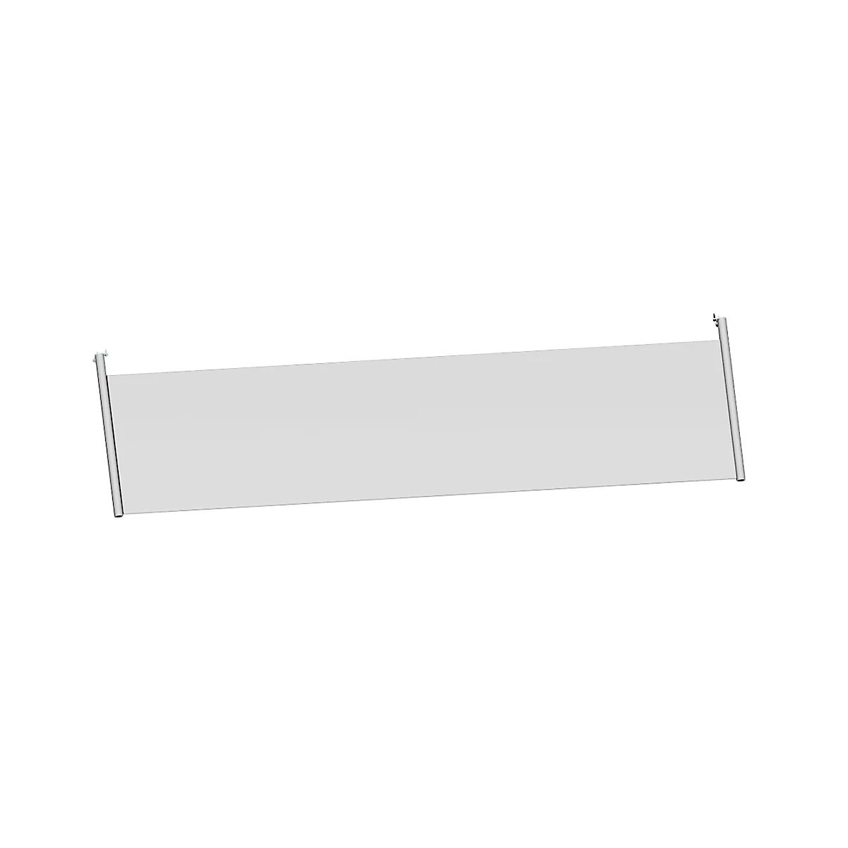 Schäfer Shop Genius Rückseitenblende, für Schreibtisch 90 Grad, H 466 mm, weißaluminium 