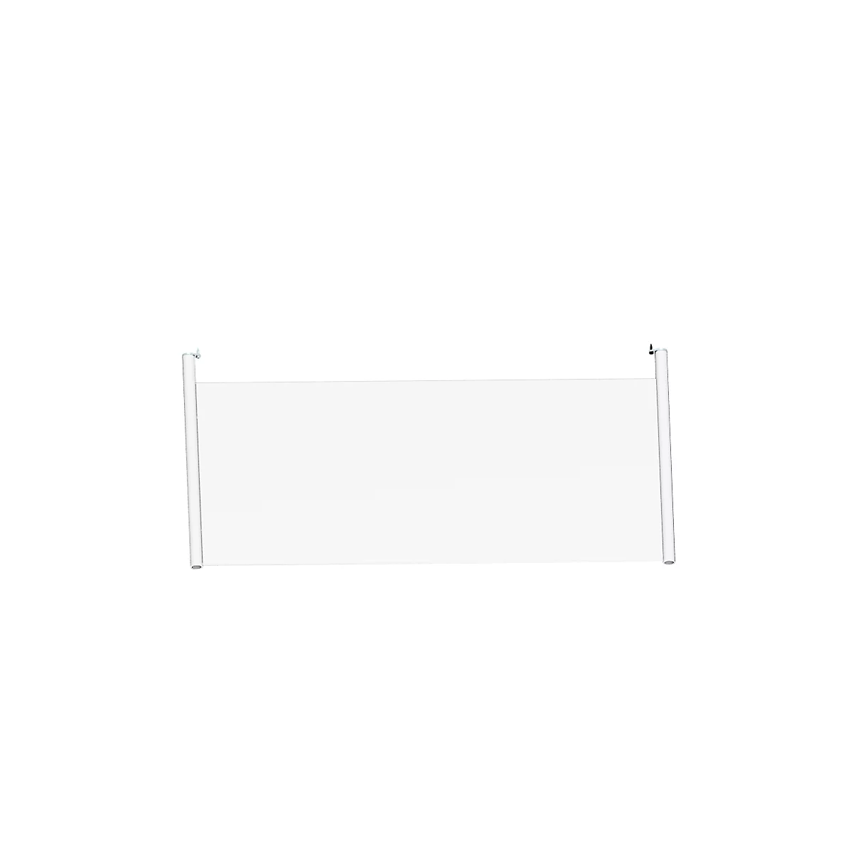 Schäfer Shop Genius Rückseitenblende, für Schreibtisch B 1200 mm, H 466 mm, weiß