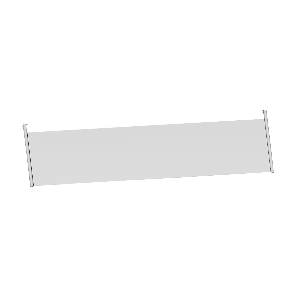 Schäfer Shop Genius Rückseitenblende, für Schreibtisch B 2000 mm, H 466 mm, weißaluminium 