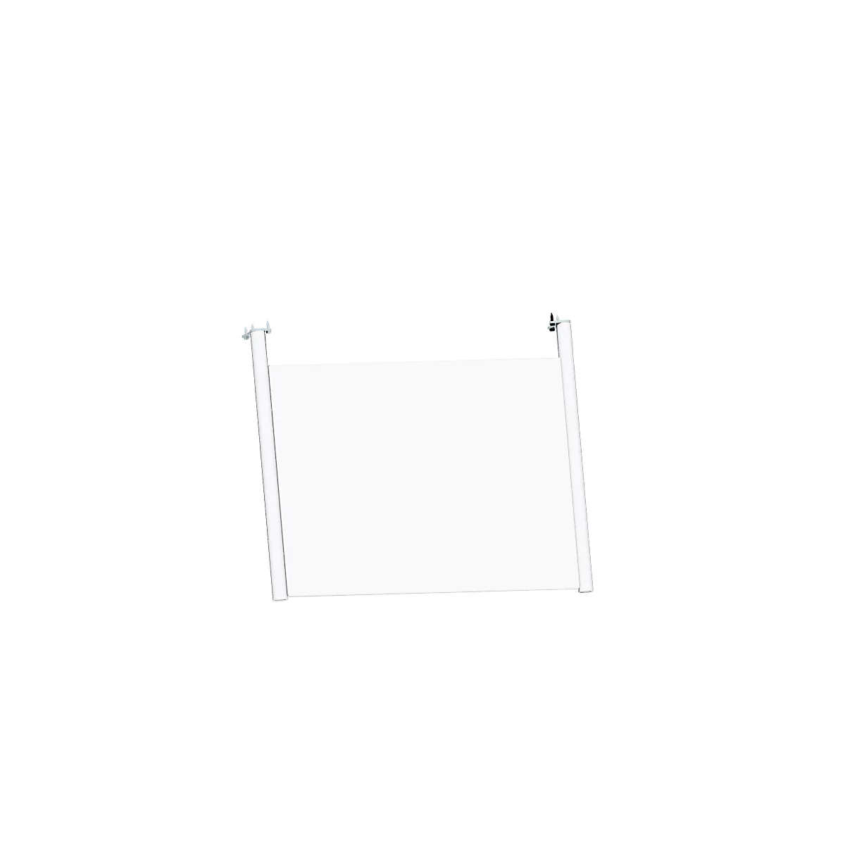 Schäfer Shop Genius Rückseitenblende, für Schreibtisch B 800 mm, H 466 mm, weiß