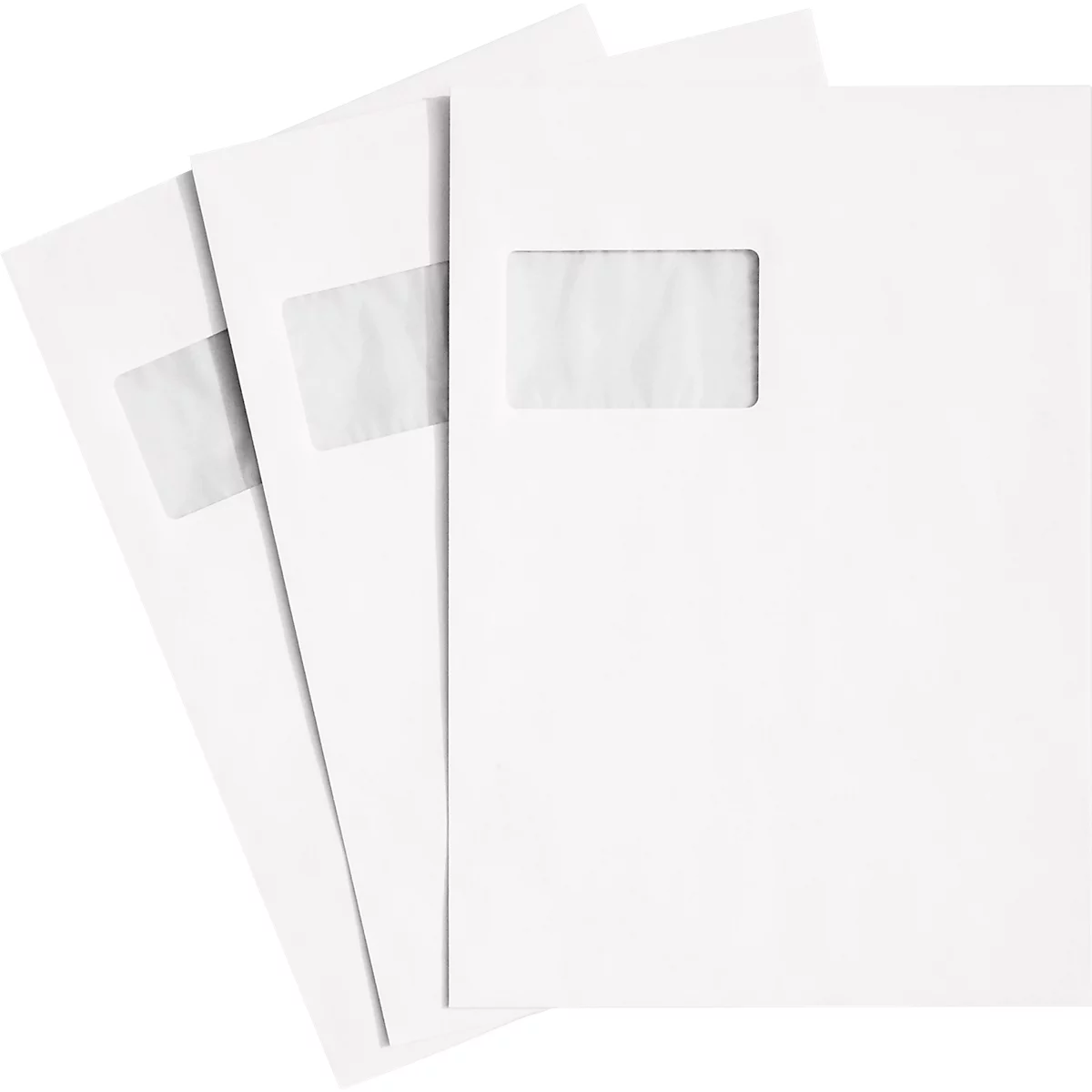 Schäfer Shop Genius Sacs d'expédition, fenêtre, adhésif, 90 g/m², format C4, 250 pièces, blanchiment sans chlore