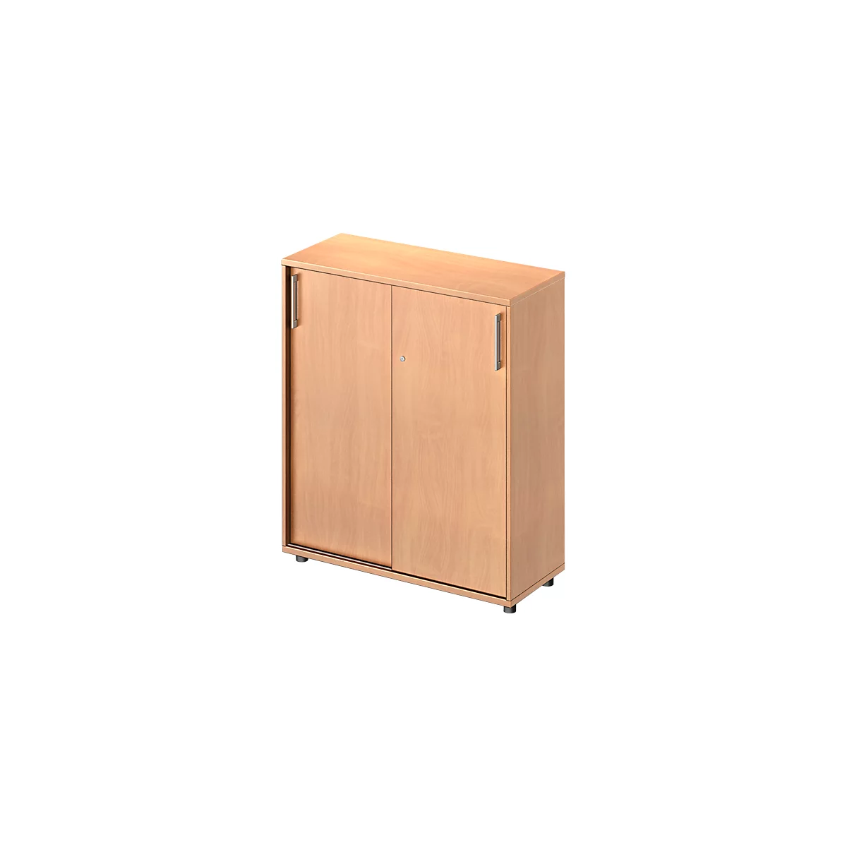 Schäfer Shop Genius Schiebetürenschrank TETRIS WOOD, 3 OH, B 1000 mm, Höhe inkl. Gleiter, Buche-Dekor