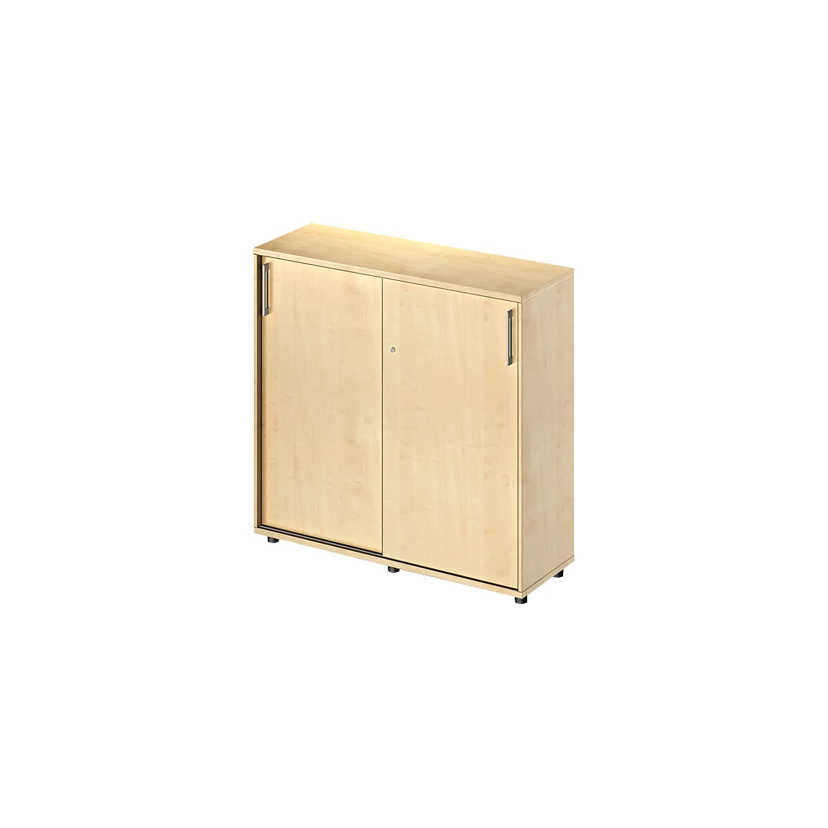 Schäfer Shop Genius Schiebetürenschrank TETRIS WOOD, 3 OH, B 1200 mm, Höhe inkl. Gleiter, Ahorn-Dekor
