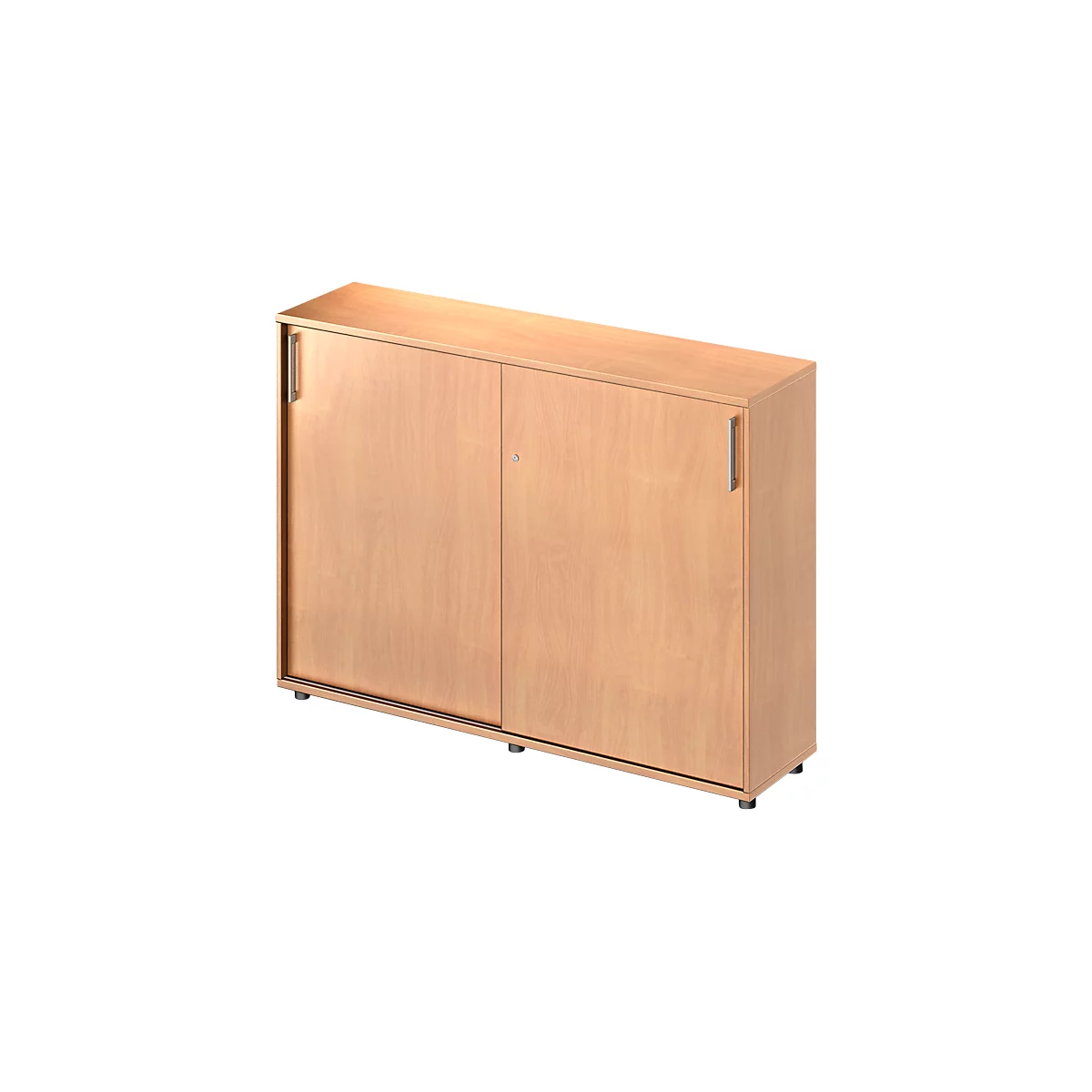 Schäfer Shop Genius Schiebetürenschrank TETRIS WOOD, 3 OH, B 1600 mm, Höhe inkl. Gleiter, Buche-Dekor