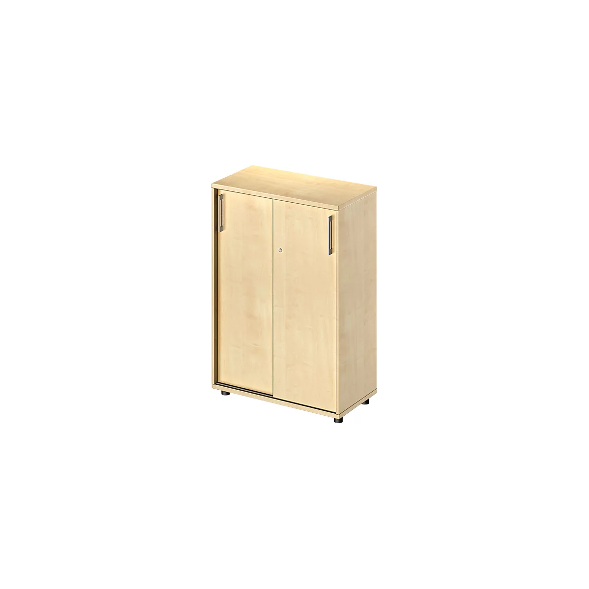 Schäfer Shop Genius Schiebetürenschrank TETRIS WOOD, 3 OH, B 800 mm, Höhe inkl. Gleiter, Ahorn-Dekor