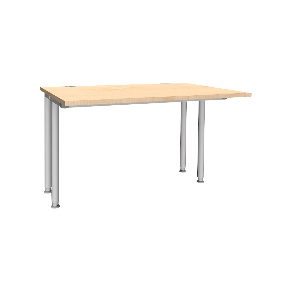 Schäfer Shop Genius Schreibtisch MODENA FLEX, Breite 1200 mm, beidseitig verkürzt, Ahorn 