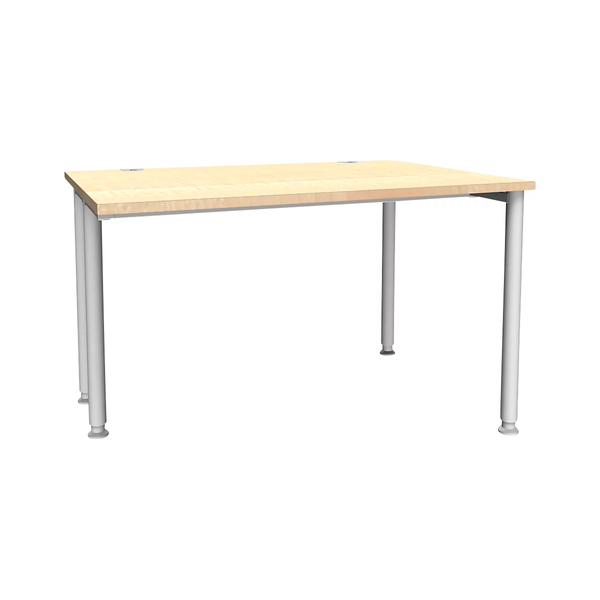 Schäfer Shop Genius Schreibtisch MODENA FLEX, Breite 1200 mm, einseitig verkürzt, Ahorn 