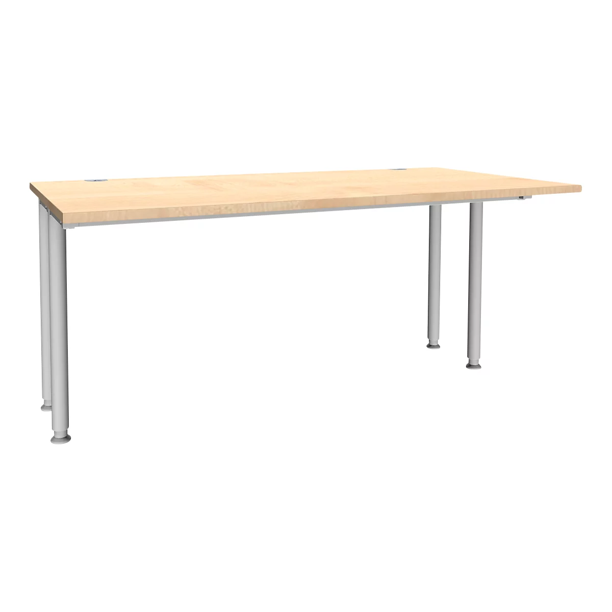 Schäfer Shop Genius Schreibtisch MODENA FLEX, Breite 1600 mm, beidseitig verkürzt, Ahorn 