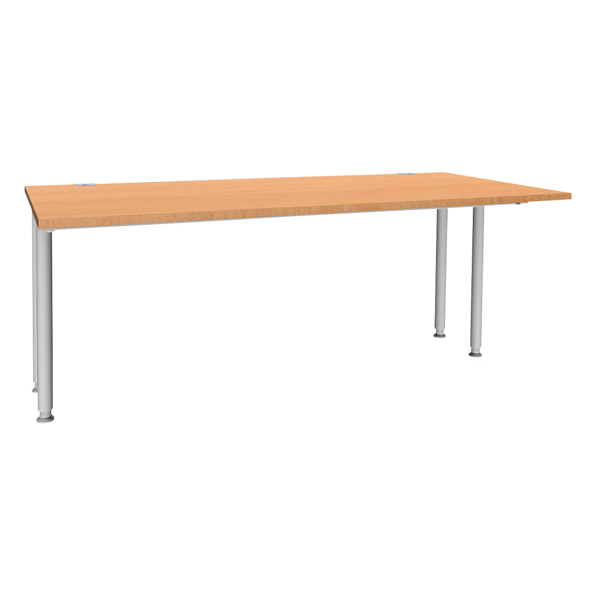 Schäfer Shop Genius Schreibtisch MODENA FLEX, Breite 1800 mm, beidseitig verkürzt, Buche 