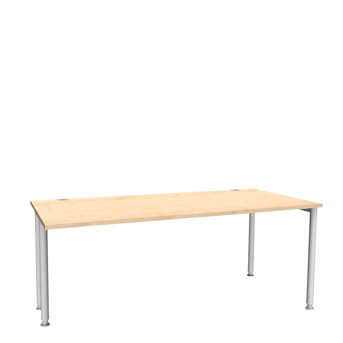 Schäfer Shop Genius Schreibtisch MODENA FLEX, Breite 1800 mm, einseitig verkürzt, Ahorn 