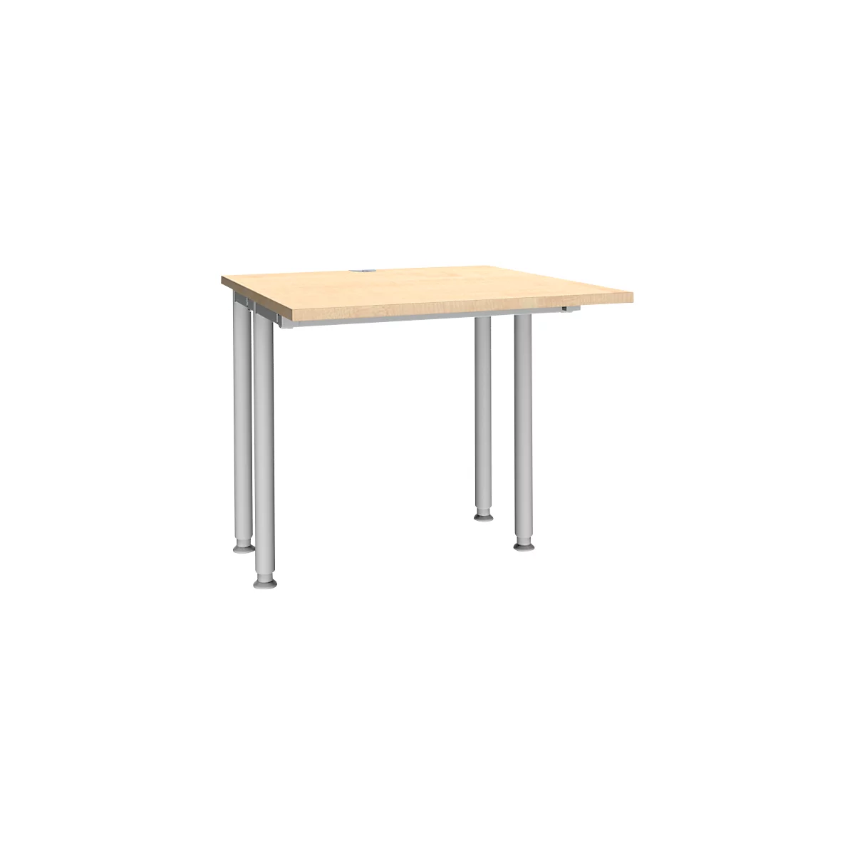 Schäfer Shop Genius Schreibtisch MODENA FLEX, Breite 800 mm, beidseitig verkürzt, Ahorn 