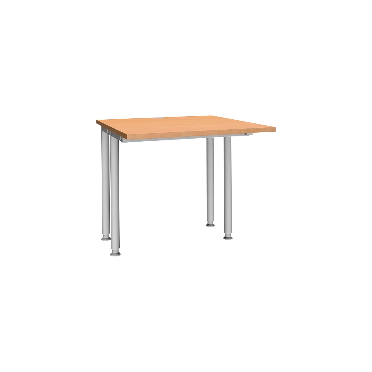 Schäfer Shop Genius Schreibtisch MODENA FLEX, Breite 800 mm, beidseitig verkürzt, Buche 