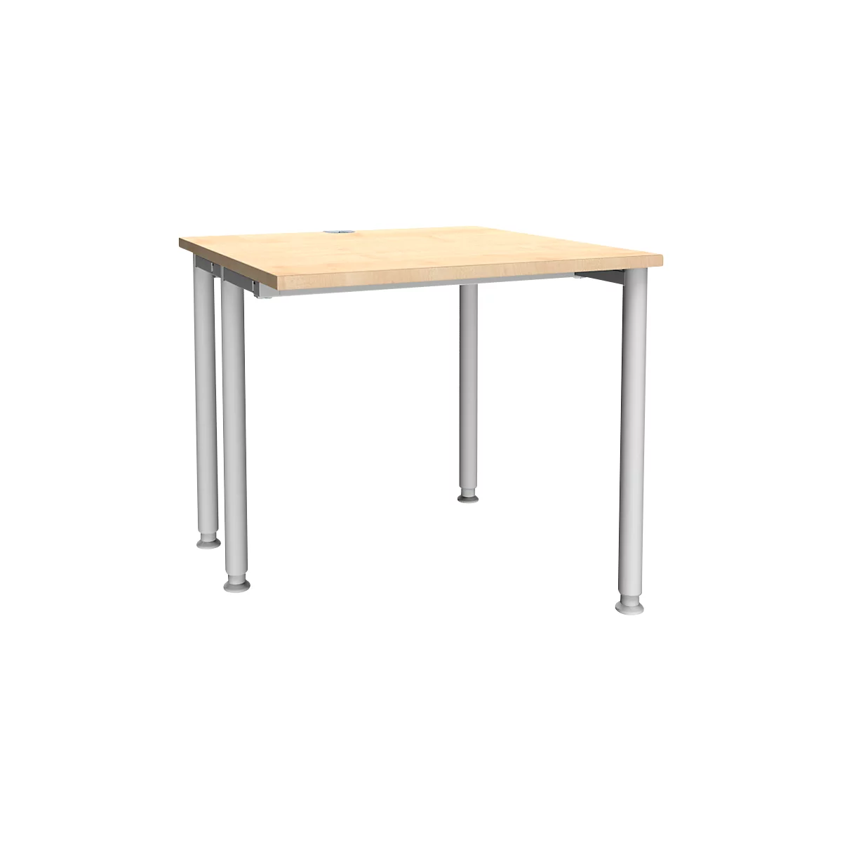Schäfer Shop Genius Schreibtisch MODENA FLEX, Breite 800 mm, einseitig verkürzt, Ahorn 