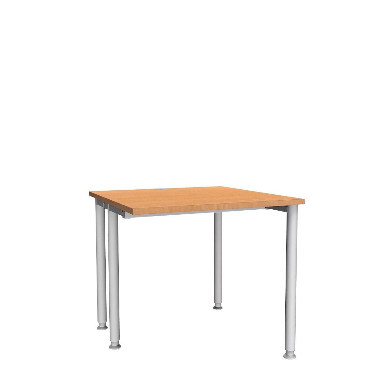 Schäfer Shop Genius Schreibtisch MODENA FLEX, Breite 800 mm, einseitig verkürzt, Buche 