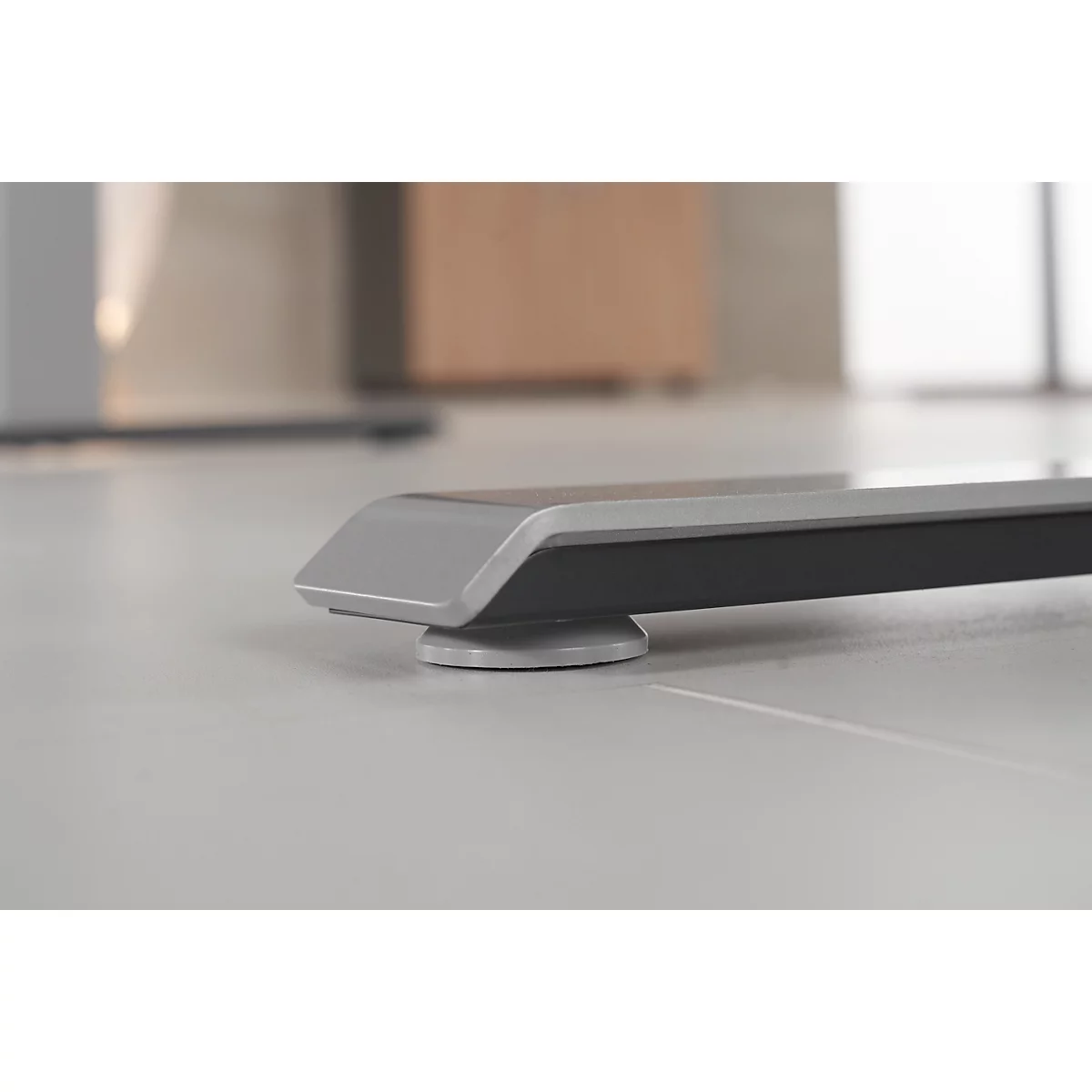 Schäfer Shop Genius Schreibtisch MODENA FLEX, elektrisch höhenverstellbar, Rechteck, T-Fuß, B 1600 x T 800 mm, Ahorn/anthrazit