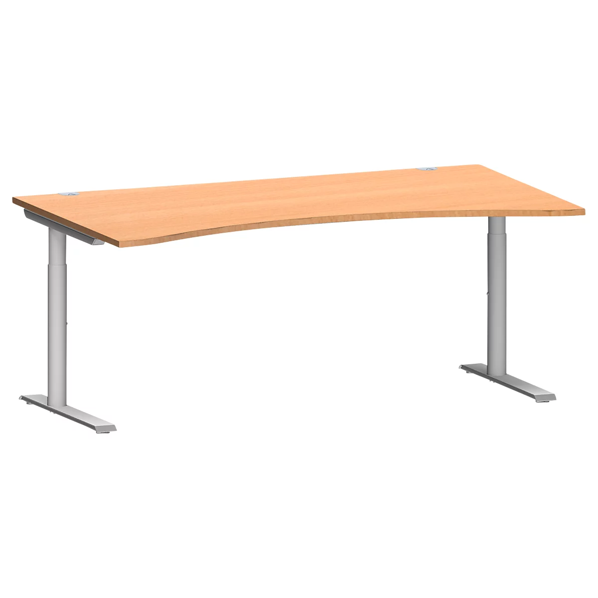 Schäfer Shop Genius Schreibtisch MODENA FLEX, mit Cockpitplatte, Buche