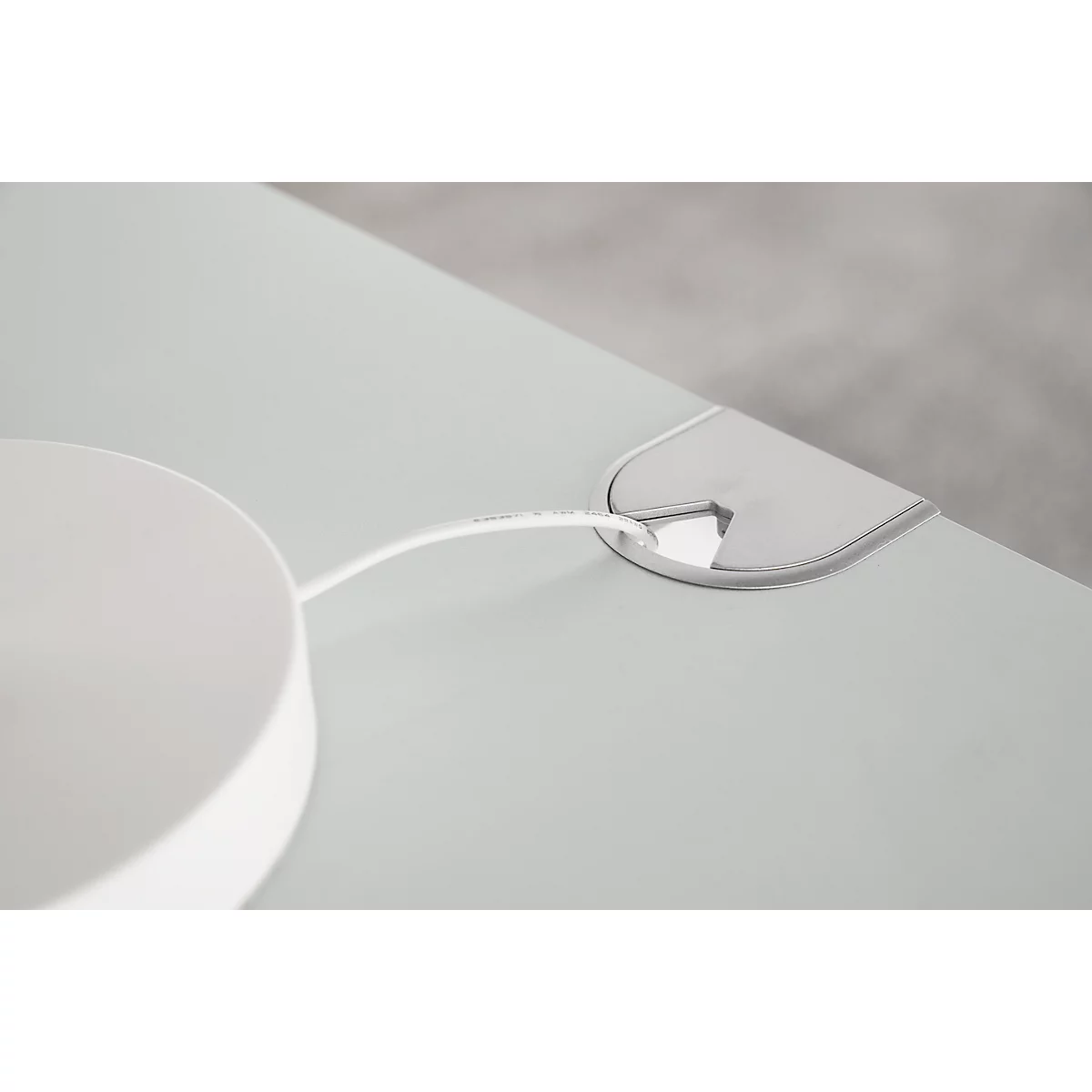 Schäfer Shop Genius Schreibtisch PLANOVA ERGOSTYLE, elektrisch höhenverstellbar, Rechteck, C-Fuß, B 2000 x T 800 x H 645-1305 mm, Ahorn/weißaluminium 