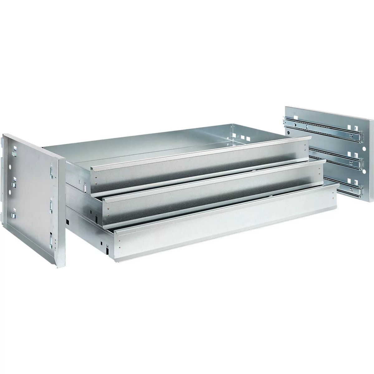Schäfer Shop Genius Schubladenblock EcoSchub für FS Putzmittel- und Materialschränke, 3 Schubladen, B 950 x T 490 x H 300 mm