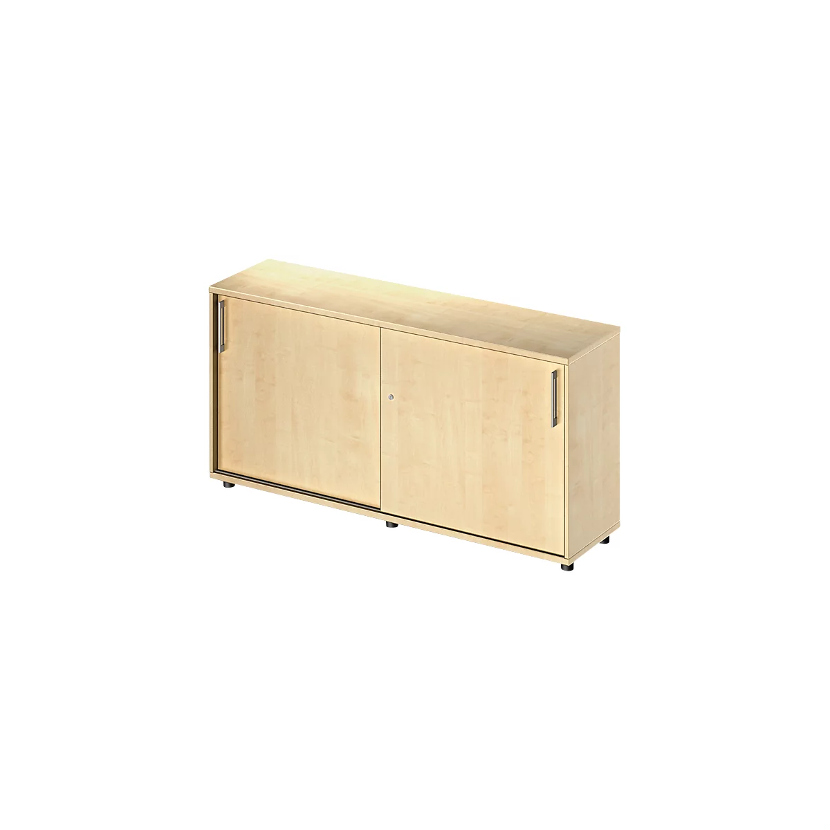 Schäfer Shop Genius Schuifdeurkast TETRIS WOOD, 2 ordnerhoogten, B 1600 mm, hoogte incl. glijders, esdoornpatroon