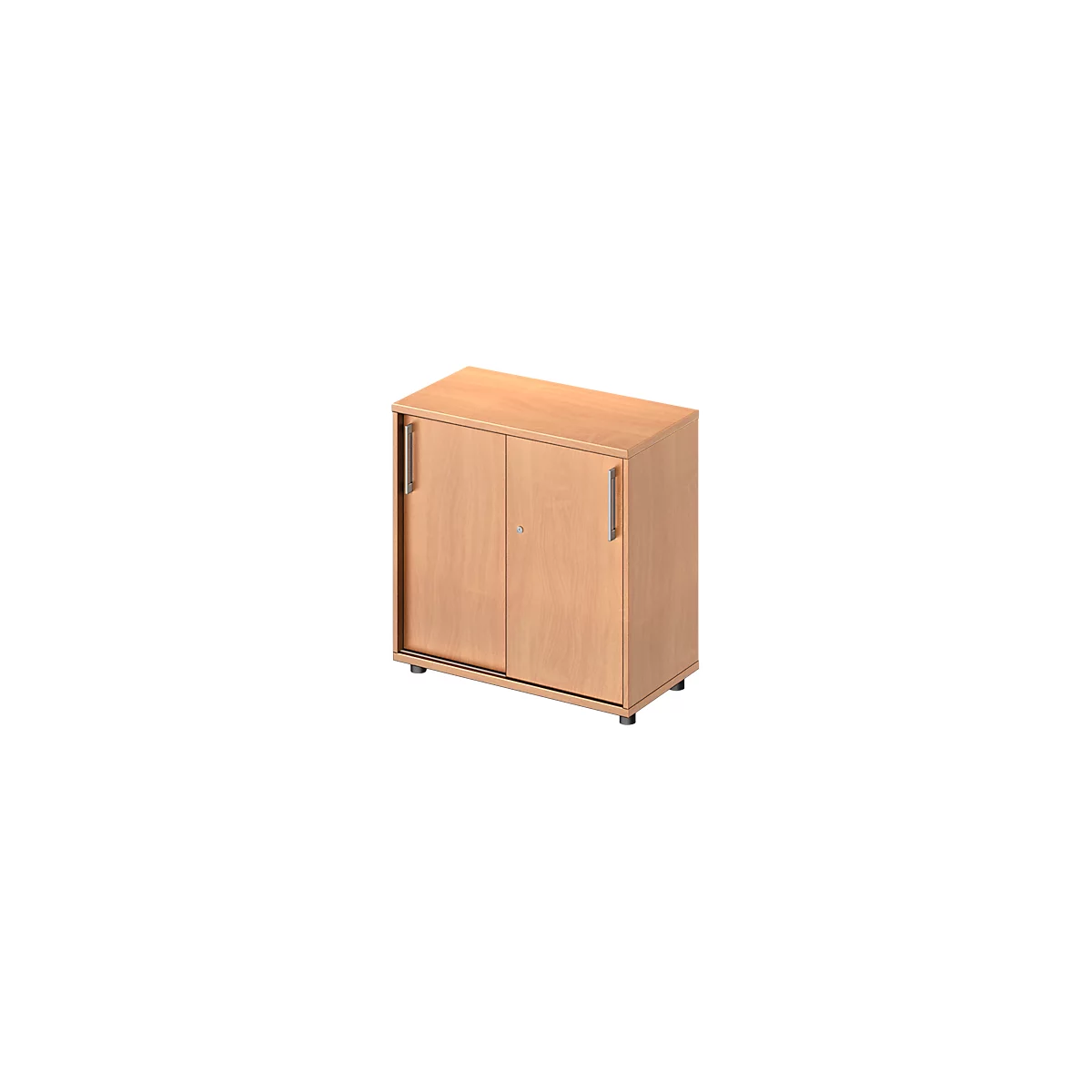 Schäfer Shop Genius Schuifdeurkast TETRIS WOOD, 2 ordnerhoogten, B 800 mm, hoogte incl. glijders, beukenpatroon