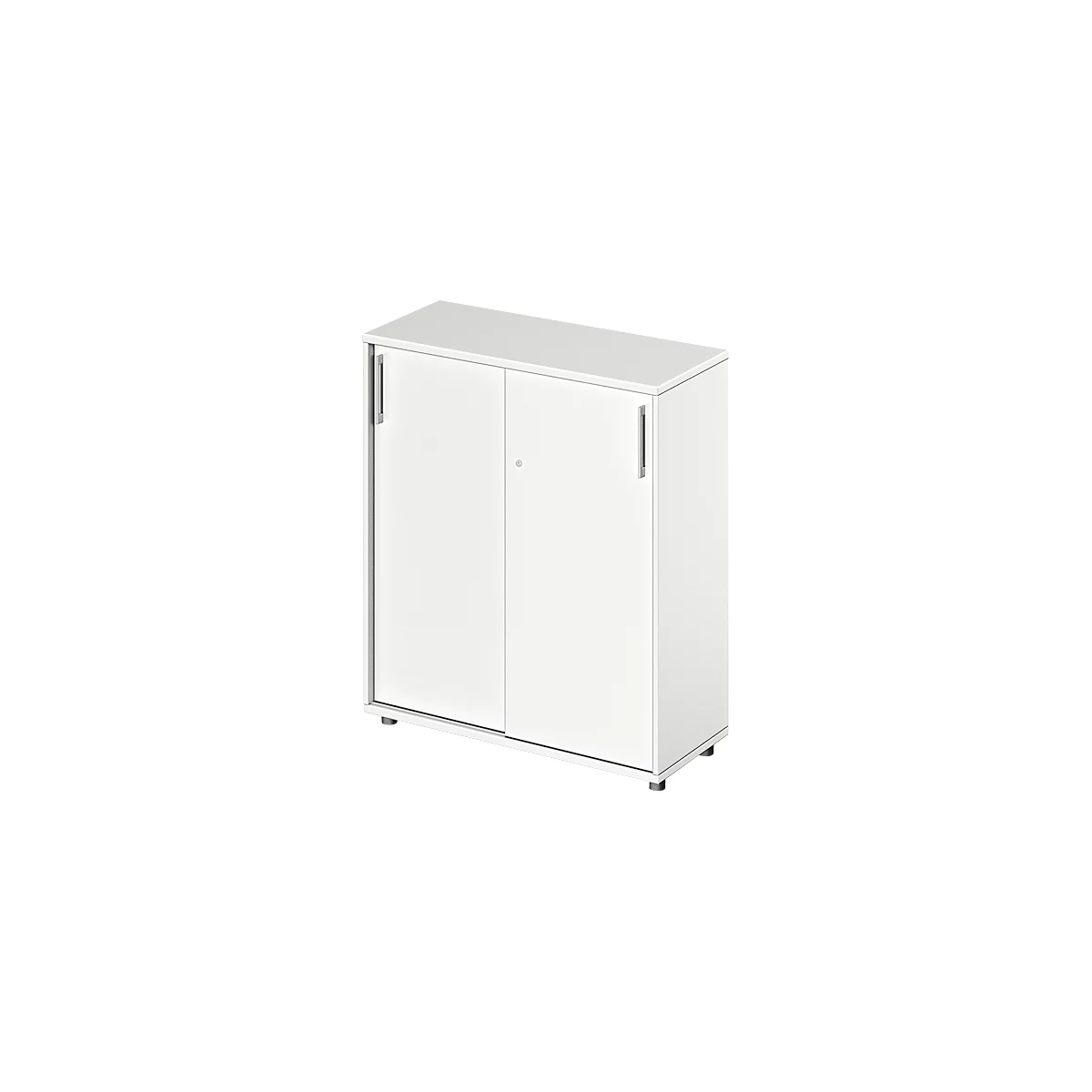 Schäfer Shop Genius schuifdeurkast TETRIS WOOD, 3 OH, B 1000 mm, hoogte incl. glijders, wit