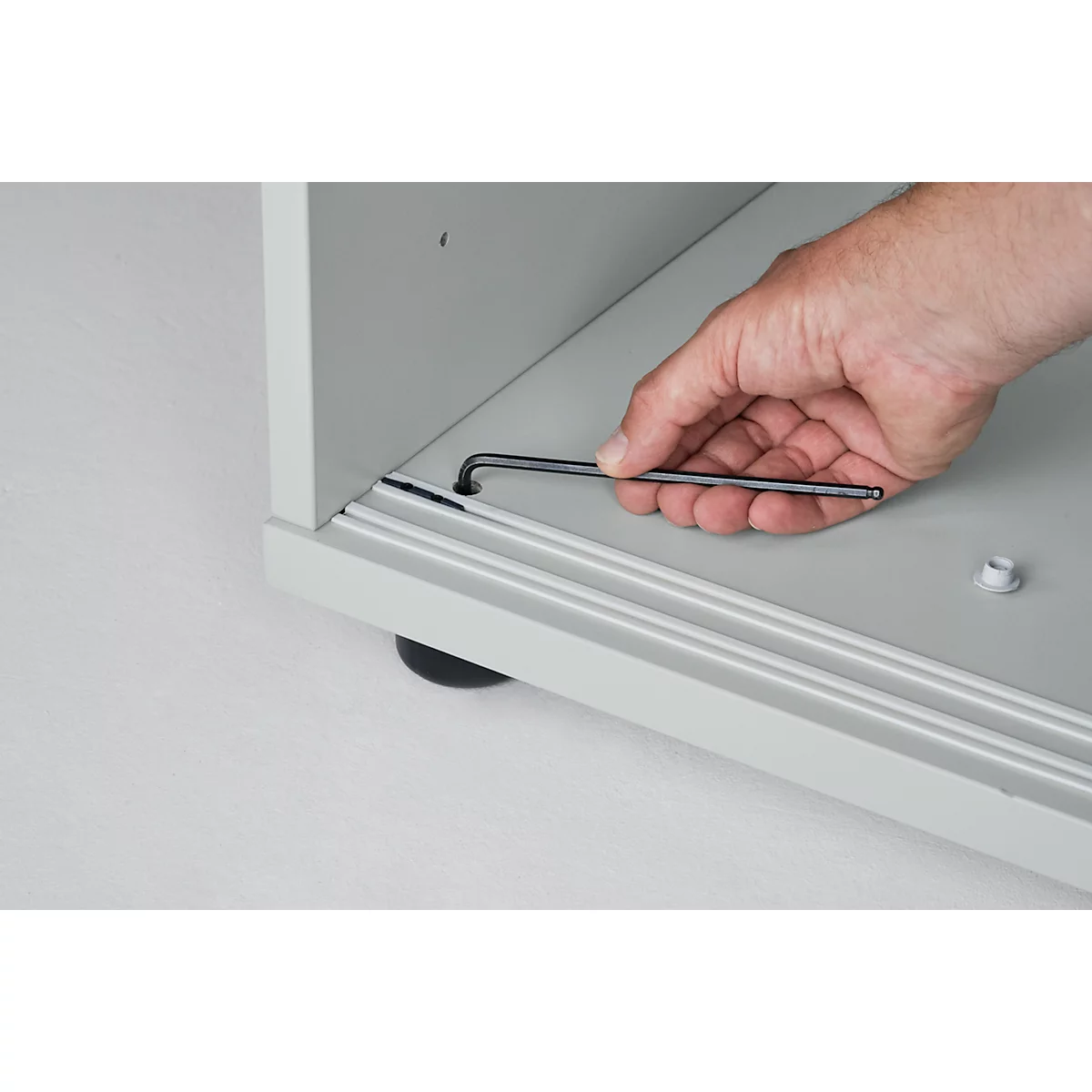 Schäfer Shop Genius schuifdeurkast TETRIS WOOD, 3 OH, B 1200 mm, hoogte incl. glijders, wit