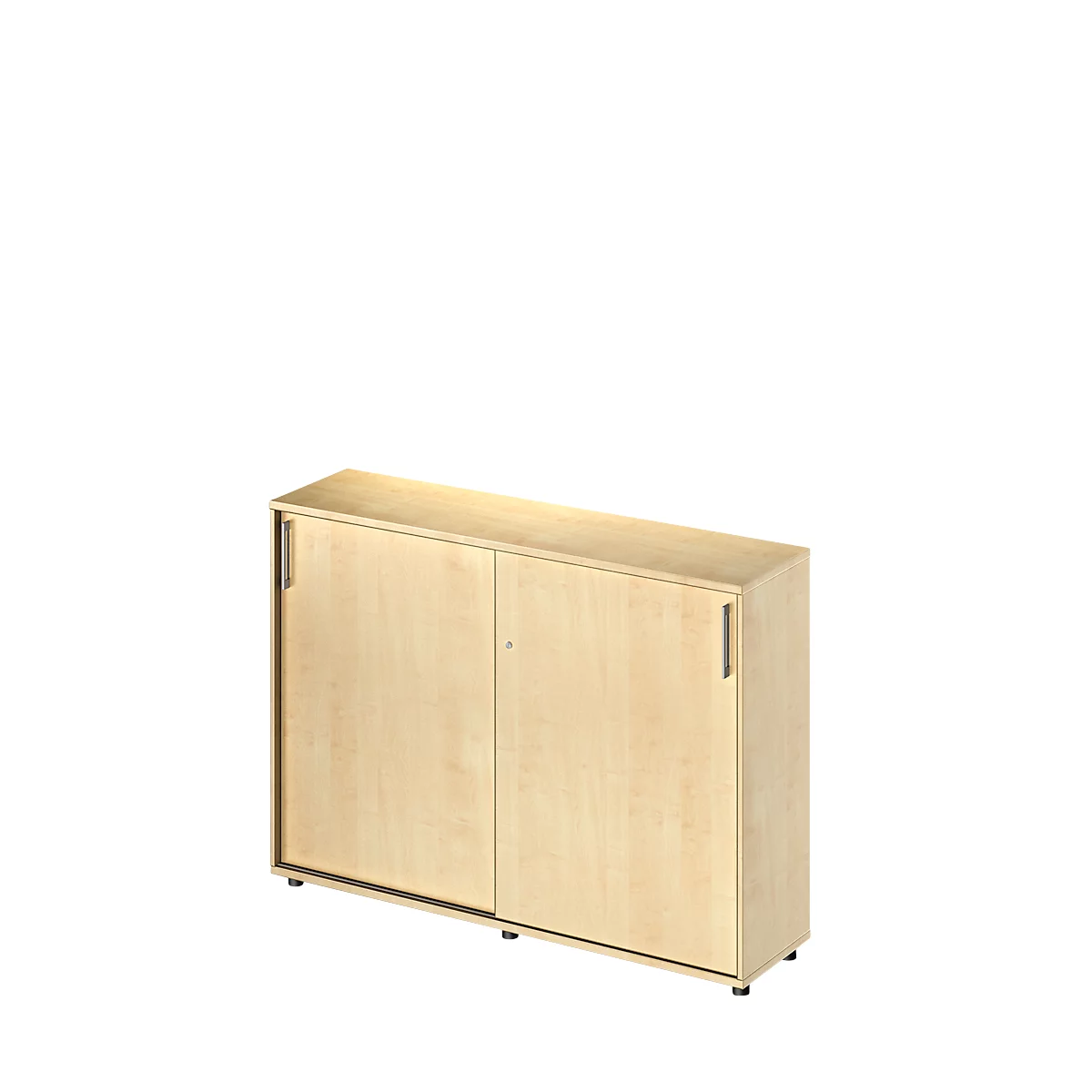 Schäfer Shop Genius schuifdeurkast TETRIS WOOD, 3 OH, B 1600 mm, hoogte incl. glijders, ahorn decor