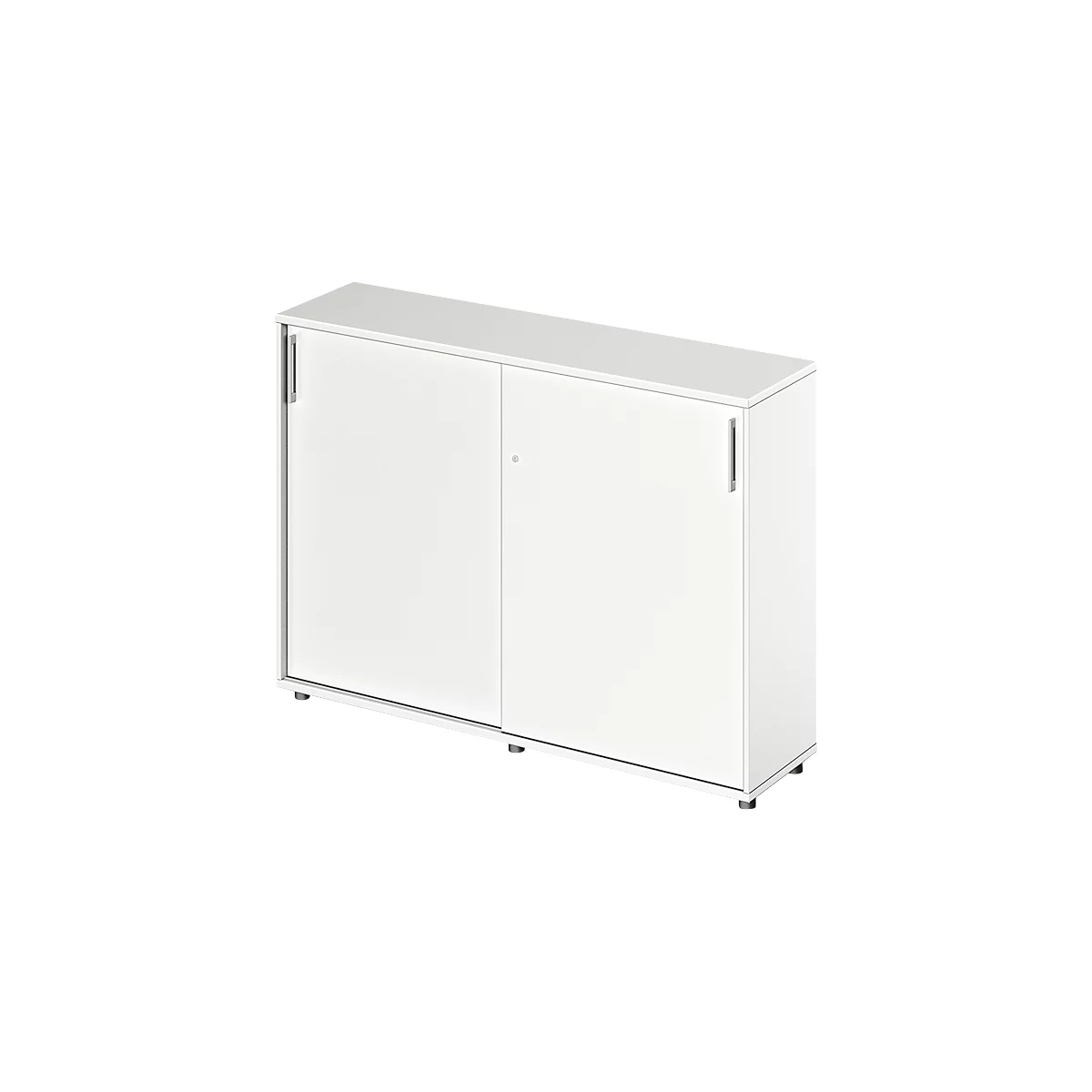 Schäfer Shop Genius schuifdeurkast TETRIS WOOD, 3 OH, B 1600 mm, hoogte incl. glijders, wit