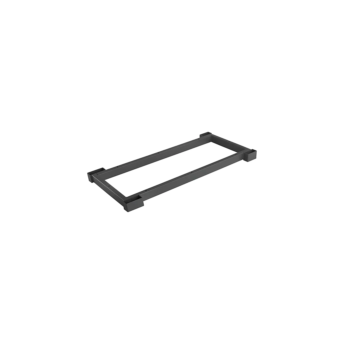 Schäfer Shop Genius Stalen sokkel TETRIS WOOD, teruggebracht, voor archiefrekken/kasten B 800 mm, grafiet