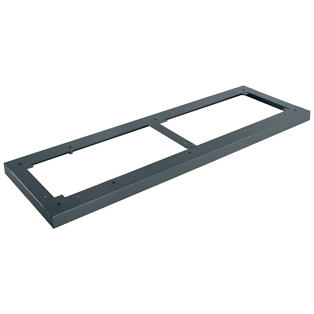 Schäfer Shop Genius stalen sokkel TETRIS WOOD, voor rekken/kasten B 1200 mm, antraciet