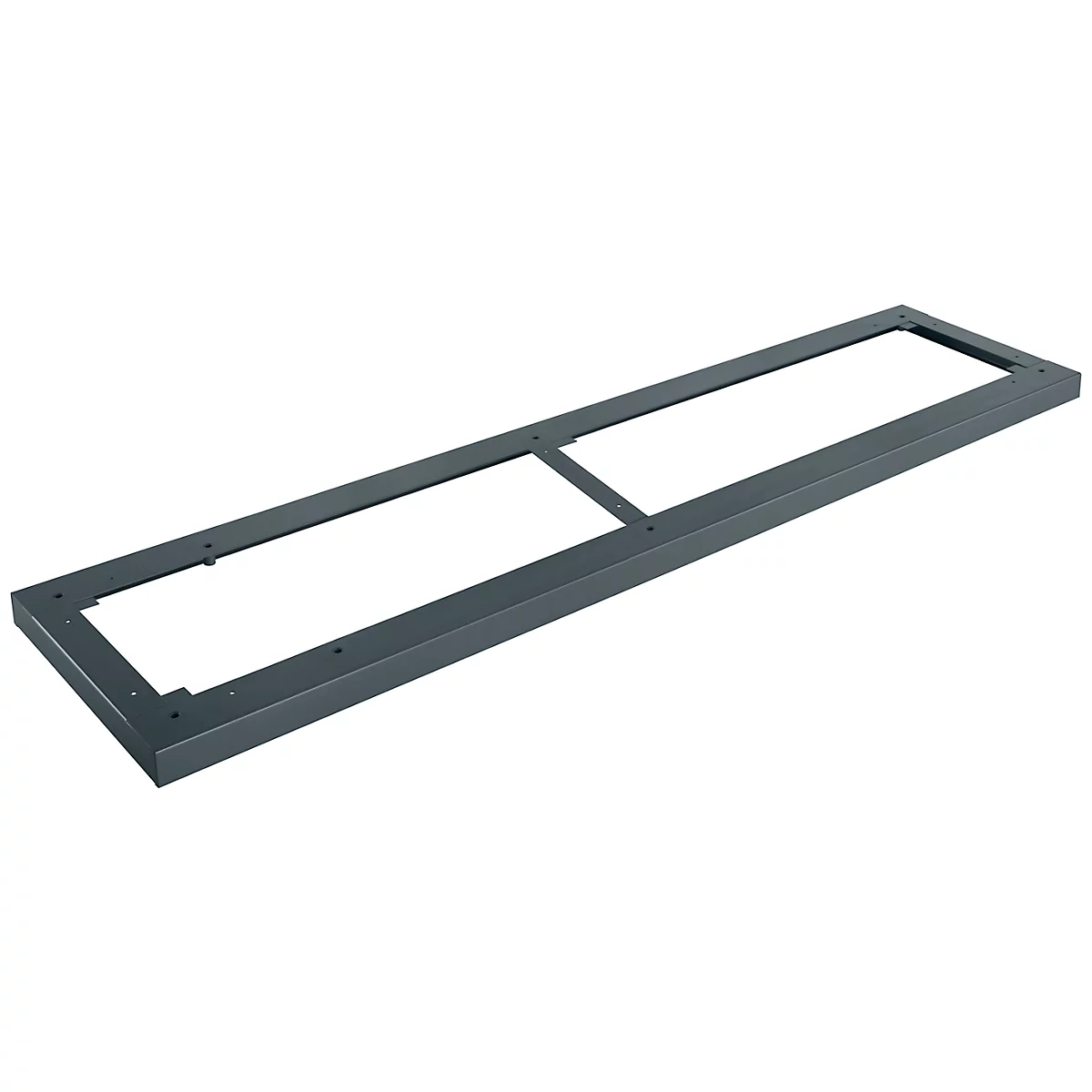 Schäfer Shop Genius stalen sokkel TETRIS WOOD, voor rekken/kasten B 1600 mm, antraciet