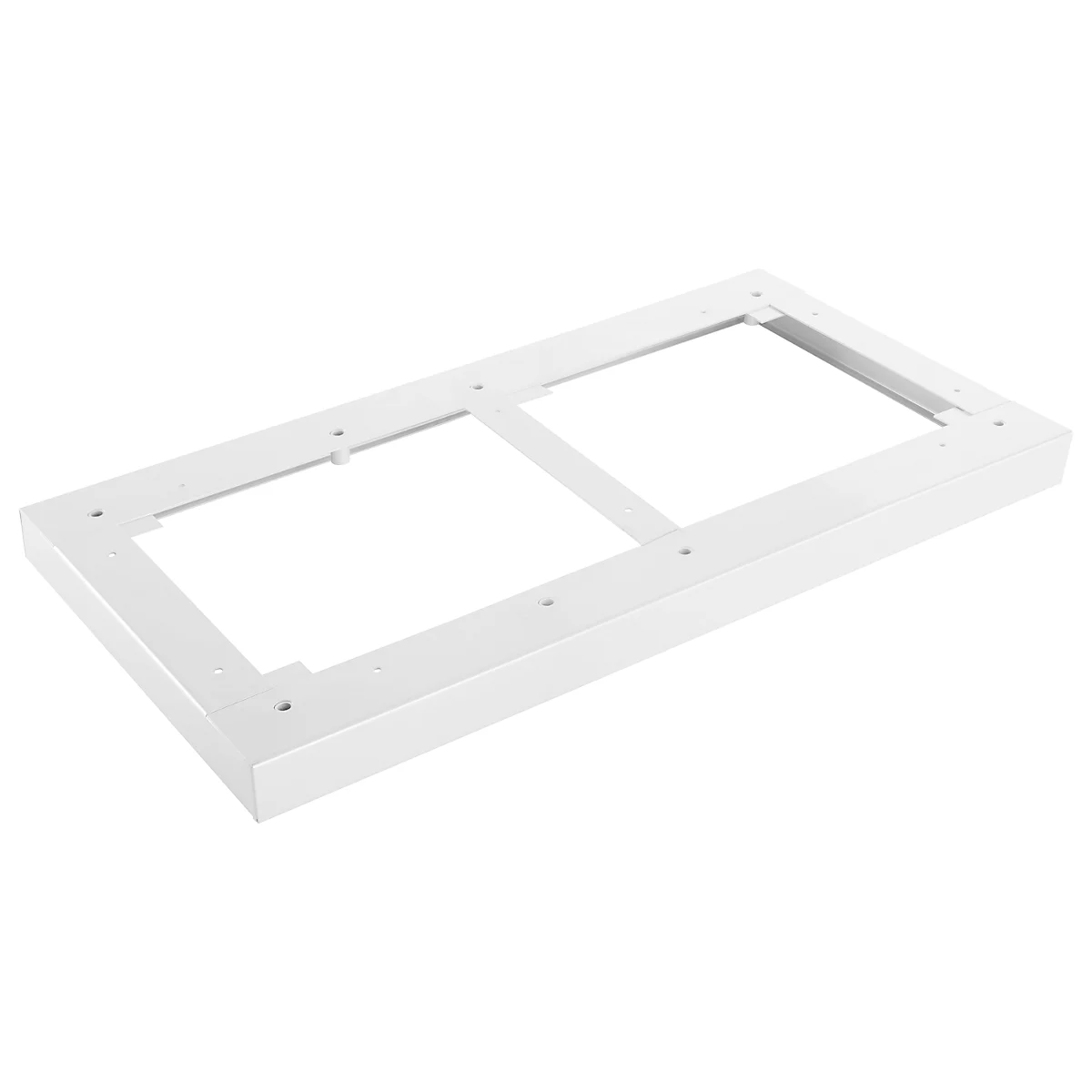 Schäfer Shop Genius stalen sokkel TETRIS WOOD, voor rekken/kasten B 400 mm, wit