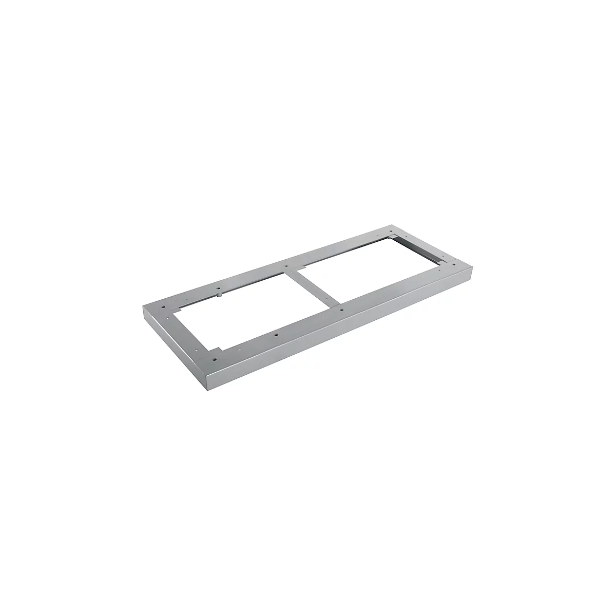 Schäfer Shop Genius stalen sokkel TETRIS WOOD, voor rekken/kasten B 800 mm, aluminium wit