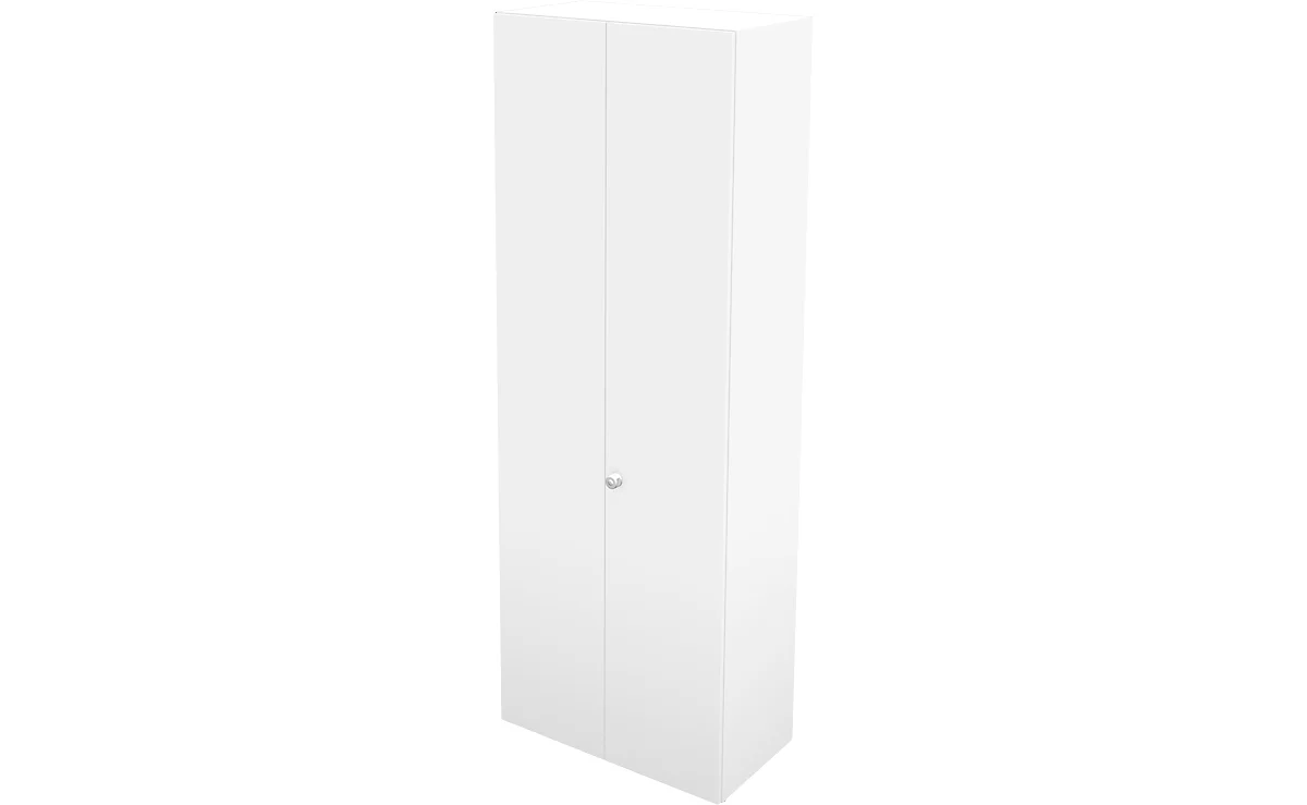 Schäfer Shop Genius Taquilla TETRIS WALL, 2 estantes, bisagra de puerta a la derecha, An 800 x P 440 x Al 2250 mm, blanco