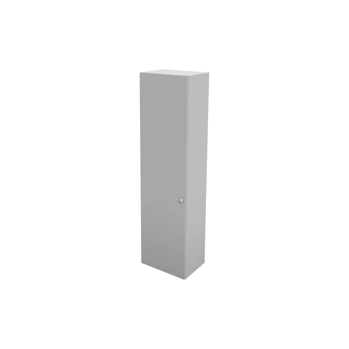 Schäfer Shop Genius Taquilla TETRIS WALL, 2 estantes, bisagra de puerta a la izquierda, An 600 x P 440 x Al 2250 mm, gris luminoso