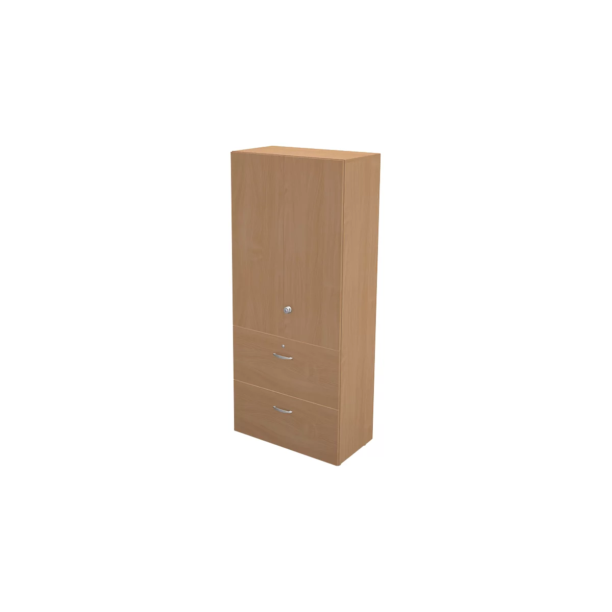 Schäfer Shop Genius TETRIS ARMARIO DE PARED, 3 alturas de archivador, 2 cajones, An 800 x P 440 x Al 1880 mm,