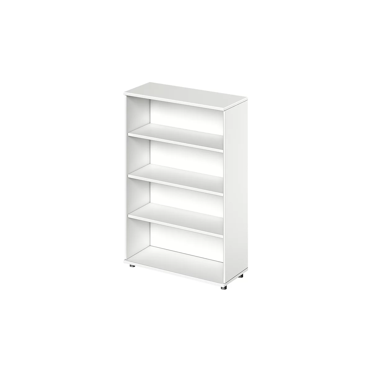 Schäfer Shop Genius TETRIS SOLID boekenkast, spaanplaat, 4 OH, B 1000 x D 421 x H 1520 mm, wit 