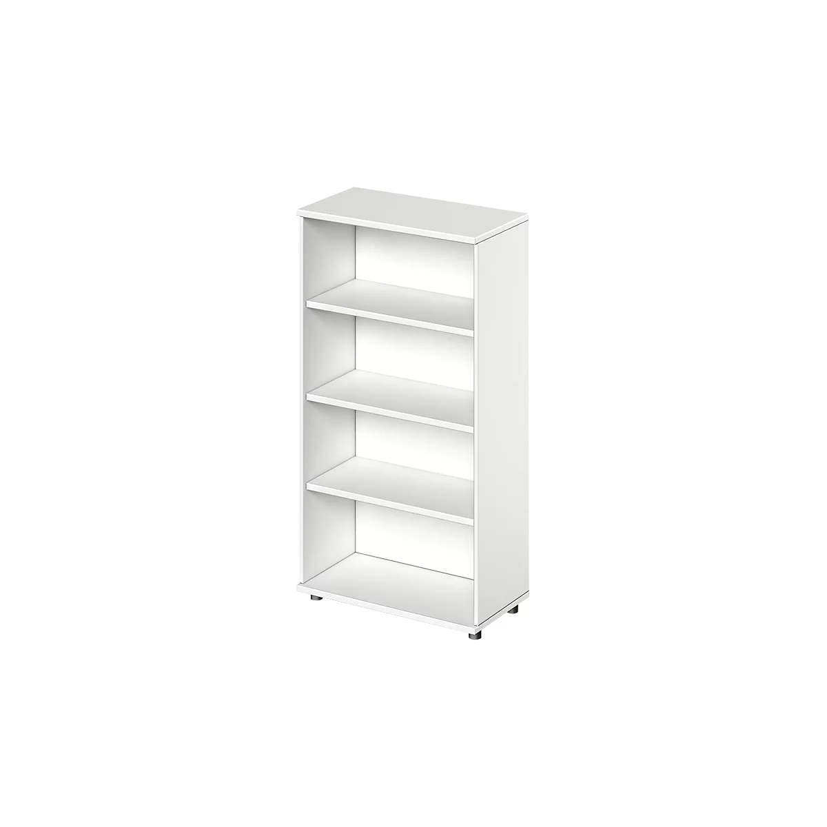 Schäfer Shop Genius TETRIS SOLID boekenkast, spaanplaat, 4 OH, B 800 x D 421 x H 1520 mm, wit 