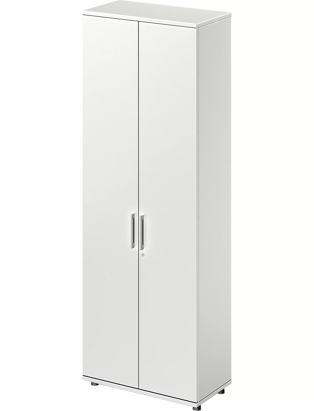 Schäfer Shop Genius TETRIS WOOD armario con puertas batientes, 6 OH, altura incl. deslizantes, A 800 mm, gris claro 
